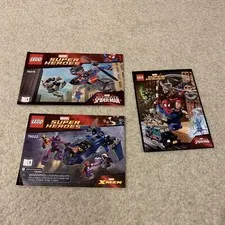 Lego Marvel Super Heroes Instruction Manuals 76016 76022 Spiderman Comic Book