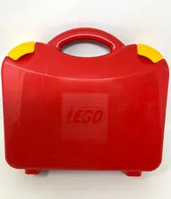 Lego Red Plastic Storage Carrying Case Travel Container
