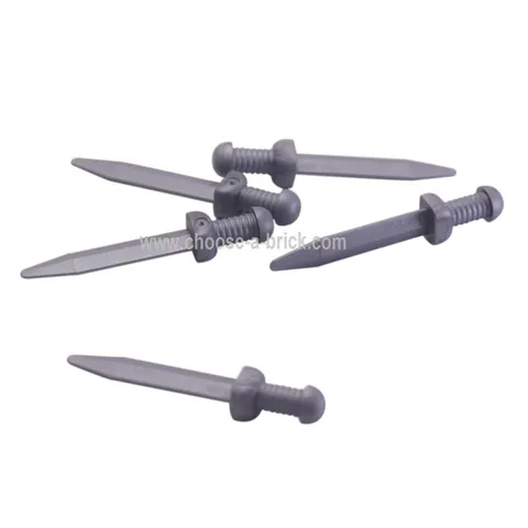 100x LEGO Roman Gladius Sword Flat Silver