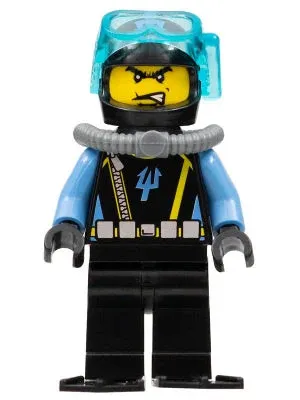 LEGO® Minifigure Aquazone aqu016a Aquaraider Diver 2 w/Black Flippers