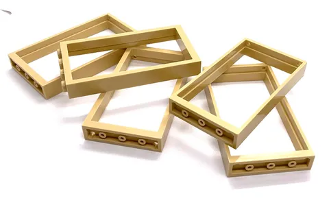 Lego Door Frames - Tan Frames - (No Doors) 60596 - 5 Pcs.
