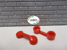 (B8/5/7) LEGO 2x 6190 Handle / Telephone handset red
