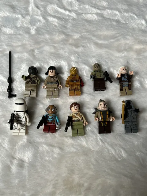 Lot Of 10 Lego Star Wars Rare Minifigures sw0740 Sw0857 Sw0839 Sw0703 Sw0739