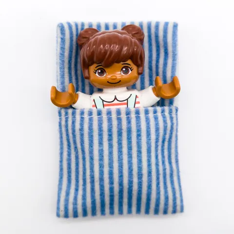 LEGO DUPLO bedding sleeping bag duvet pillow blue white sleepbag10thin