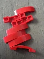 LEGO 93273 Red Slope, Curved 4 x 1 x 2/3 Double 7 Pieces