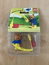 Lego vintage fabuland 3701 Fisherman Cornelius Cat new sealed