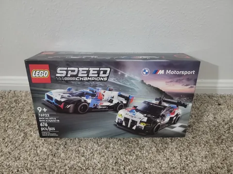 LEGO SPEED CHAMPIONS: Bmw M4 Gt3 & Bmw M Hybrid V8 Race Cars (76922) New/Sealed