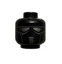 LEGO Star Wars - Minifig, Head w/ Face Mask with Silver Goggles (V-wing Pilot)