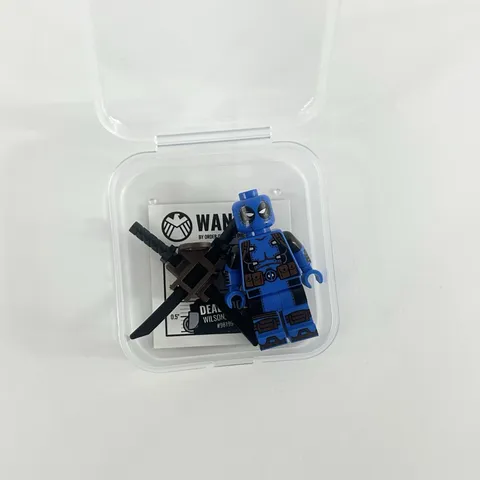 LEGO Marvel Carbon Bricks Custom The Comic Merc Deadpool Pad Printed Minifigure