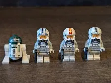 Lego ARC 170 Pilot Minifigures and Astromech Droid