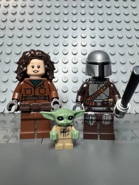 LEGO Star Wars The Mandalorian, Peli Motto & Grogu minifigures ( 75325 )Lot of 3