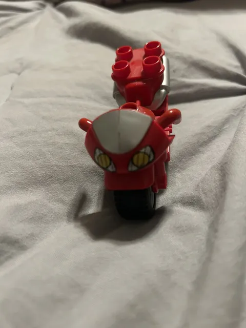 Red Lego Duplo Motorcycle 
