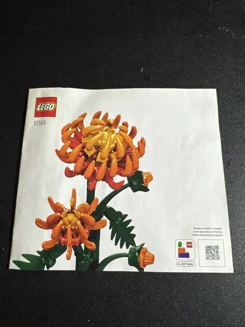 Lego Botanicals Chrysanthemum 10368 Instructional Manual Only