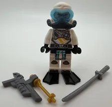 LEGO Ninjago ZANE Scuba MINIFIGURE Seabound Ninja with Accessories 71754/71756
