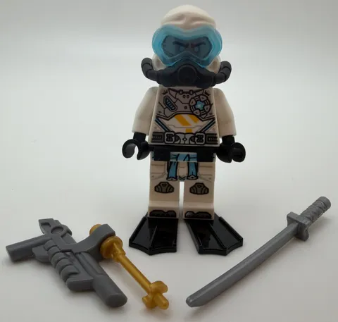 LEGO Ninjago ZANE Scuba MINIFIGURE Seabound Ninja with Accessories 71754/71756