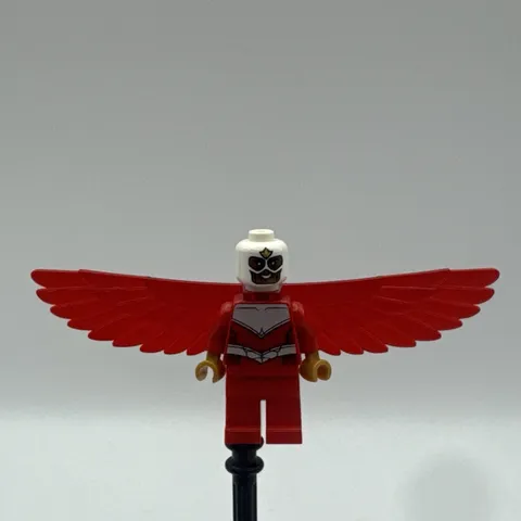 Lego Marvel Heroes Red Wing Falcon Minifigure (missing Hair)