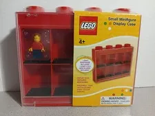 LEGO Small Minifigure Display Storage Case RED with Figure NEW SEALED
