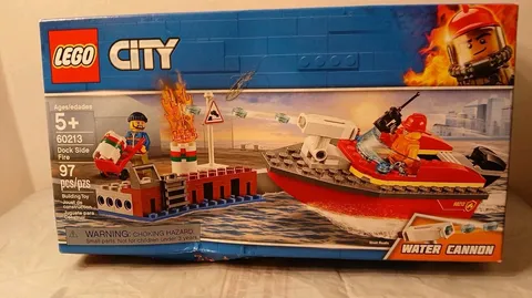 LEGO 60213 - CITY Dock Side Fire 97 Pieces-Brand New-Box DAMAGE SEALED RETIRED 