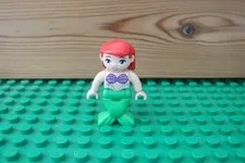 Lego Duplo Figure DISNEY Princess Girl LITTLE MERMAID ARIEL Green Tail Shells