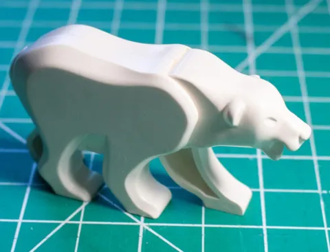 Vintage LEGO White Polar Bear x206c01 Artic Animal Minifigure Replacement