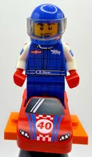 LEGO 71021 CMF Series 18 Race Car Guy Minifigure col18-13 Complete New Speed