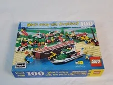 LEGO RoseArt Jigsaw Puzzle 100 pc #08566 1999 VINTAGE What's Wrong with this Pic