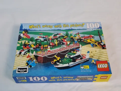 LEGO RoseArt Jigsaw Puzzle 100 pc #08566 1999 VINTAGE What's Wrong with this Pic