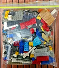 2 lbs LEGO Genuine Bulk Lot Bricks & Plates Only Mixed Colors Sizes