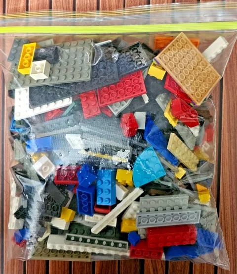 2 lbs LEGO Genuine Bulk Lot Bricks & Plates Only Mixed Colors Sizes