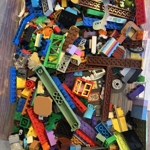 LEGO Bulk Lot 1 LB Random Mixed Pieces Bricks Parts Cleaned Assorted Unique