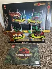 LEGO 76956 Jurassic Park Trex Breakout Box, Instructions And Complete Set