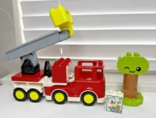 LEGO DUPLO FIRE TRUCK 10969 REPLACEMENT PARTS INCOMPLETE (G)