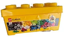 Lego Box Yellow Empty Storage Toys Stackable 14x7x6”