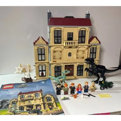 Lego Jurassic World Indoraptor Rampage at Lockwood Estate #75930 complete