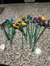 Lot Of Lego Botanicals Flowers Bouquet Roses Pots Parts & Pieces Large Lot 
