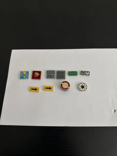 Lot of 10 VTG Different Lego Decorated Tiles