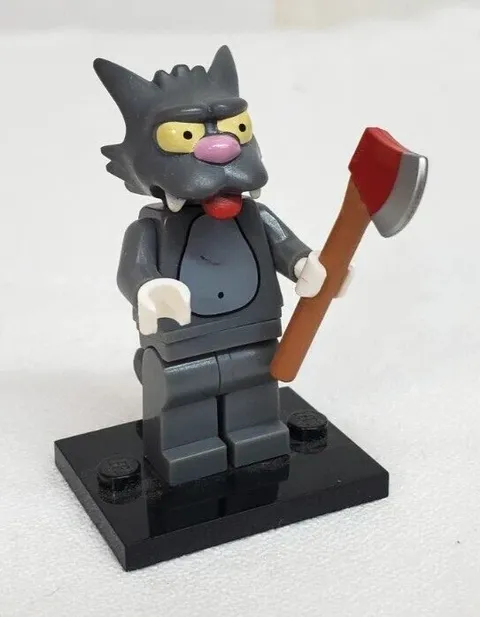 Lego The Simpsons SCRATCHY Cat Series 1 Minifig #71005 Minifigure