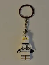 Lego Ninjago Zane 853695 Exclusive Movie Keychain Keyring Minifigure Retired