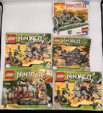 Lego Ninjago Instruction Manuals Booklets Lot of 4 No Blocks Included