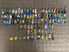 94 Lego Minifigures Lot Plus 4 Dimensions Plates Authentic Legos