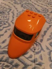 Lego Part 87613 (1pc) Airplane Fuselage w/ Orange Pane 87612