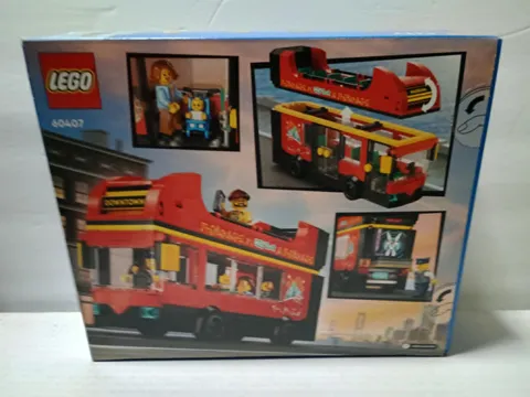 LEGO 60407 CITY: Red Double-Decker Sightseeing Bus New Factory Sealed in Box NIB