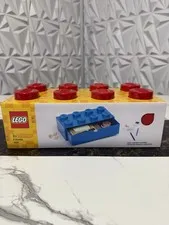 LEGO Storage: Desk Drawer 8-Stud Stackable Drawer In Color Red