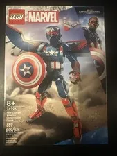 New! LEGO Marvel 76296 New Captain America Construction Figure Set Super Heroes