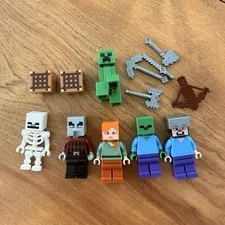 LEGO Minecraft Minifigure Lot