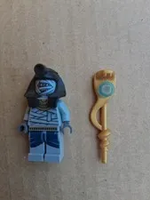 Lego Mummy Minifigure With Gold Snake Staff