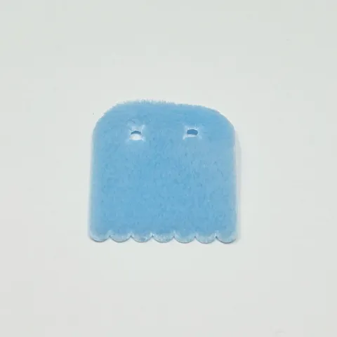 112440 LEGO Mini Doll ONLY Cape Cloth Fur Coat Scalloped Bottom Edge B. L. BLUE