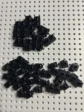 LEGO Black Brick Modified 87087 11211 Bulk 50pcs 1x1 1x2 Studs on 1 Side