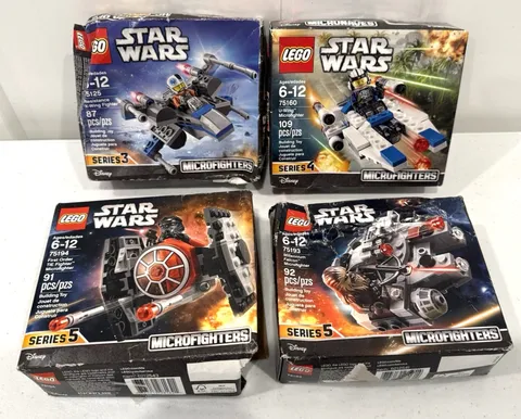 Lego Star Wars 75125, 75160, 75193 & 75194 Microfighter Lot - new/damaged boxes