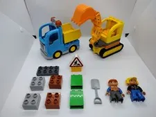 LEGO DUPLO 10812 Truck & Tracked Excavator Construction set 100% complete